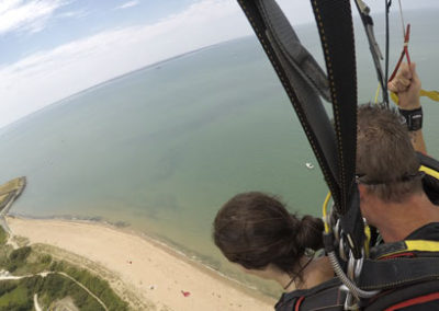 Atterrissage sur les plages de L'île d'Aix - Bigair Parachutisme