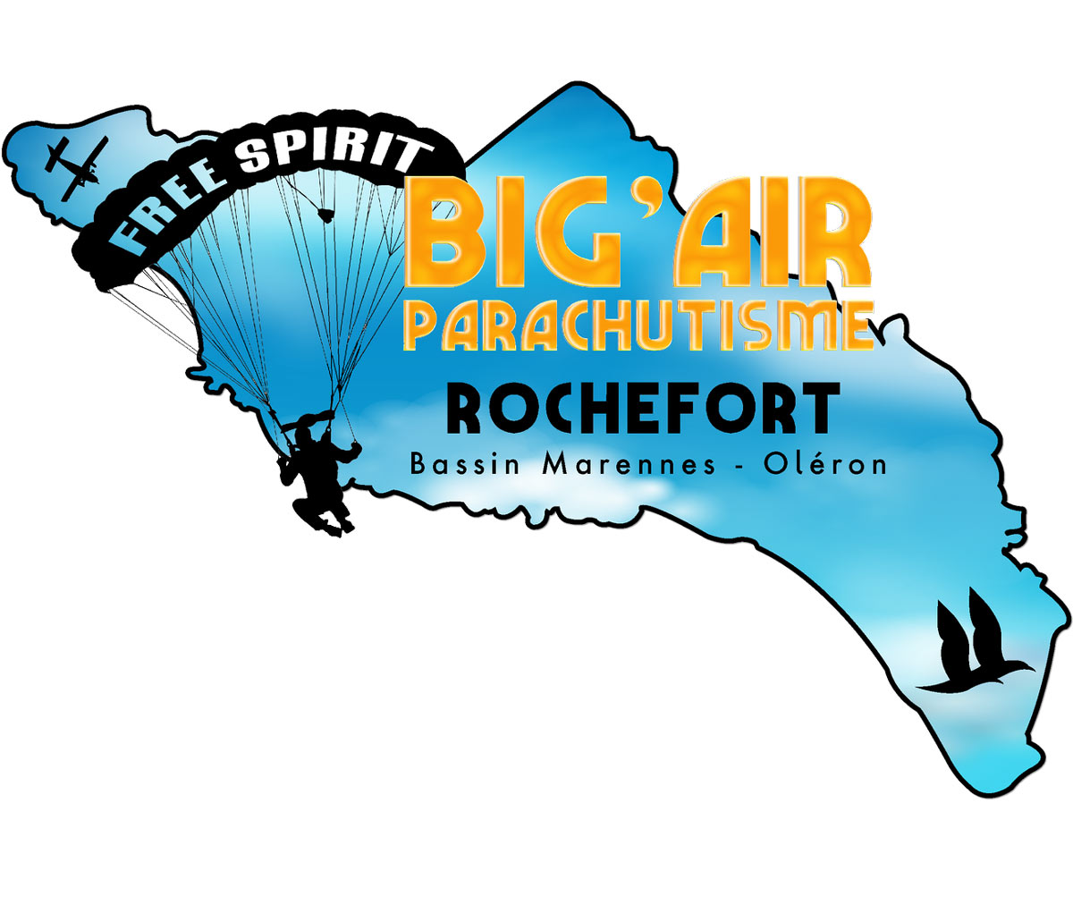 Logo Big'Air Parachutisme Rochefort 2021
